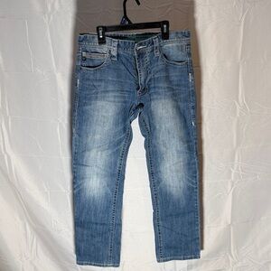 Men's Slim Straight Rock And Roll Denim Jeans